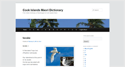 Desktop Screenshot of cook-islands-maori-dictionary.org